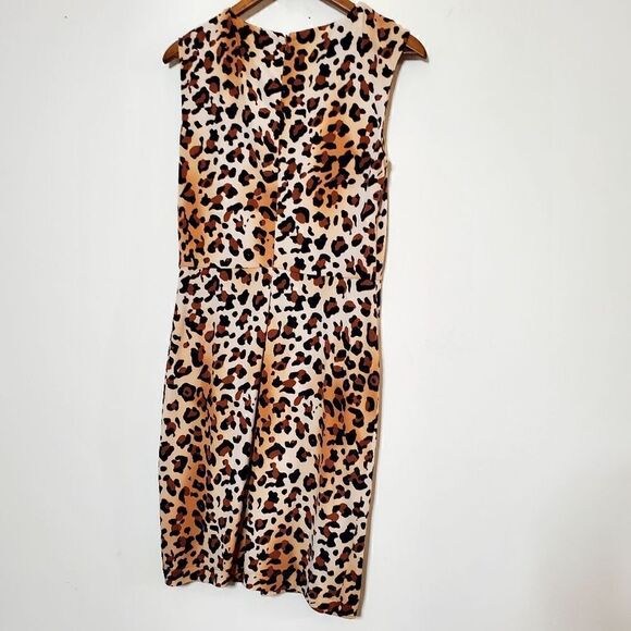 Marvin Richards Womens Cheetah Print Sheath Dress Size 8 - Picture 9 of 14